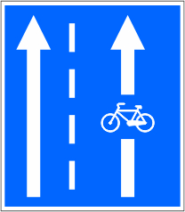 nyitott kerékpársáv